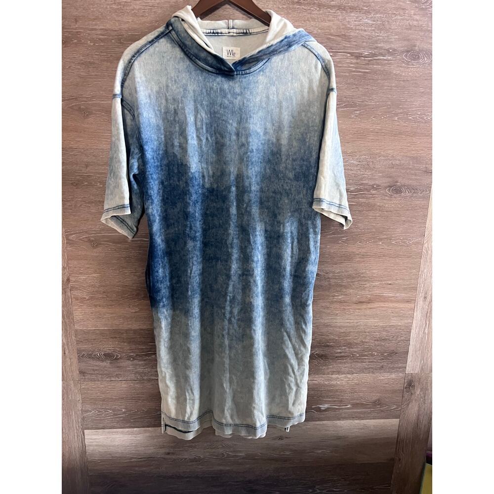 Wash lab dress acid hoodie size XS oversized short sleeve cotton